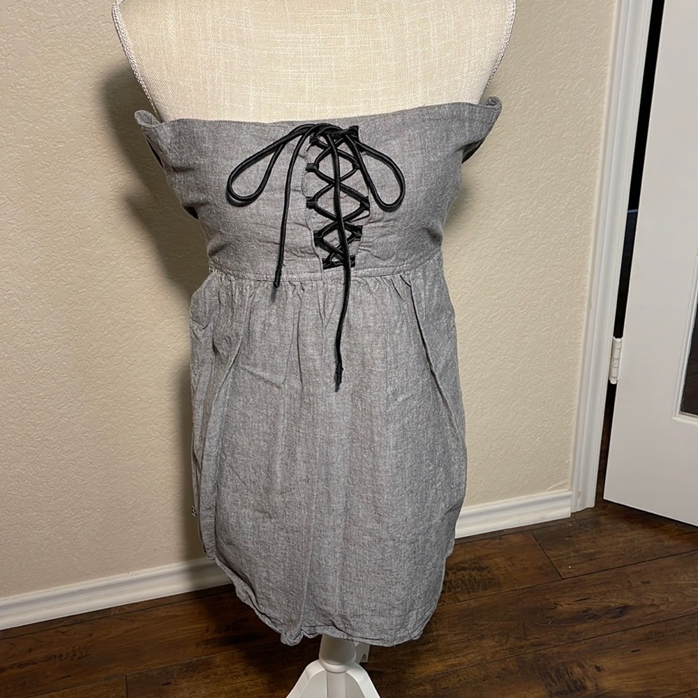 Strapless skater dress